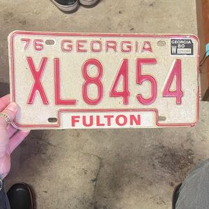 Vintage Georgia License Plate